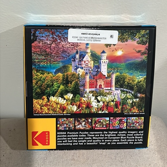 Kodak Premium Neuschwanstein Medieval Castle Germany jigsaw puzzle - Picture 2 of 3